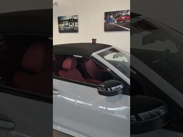 BMW 4 Series Convertible and the cup of water test
