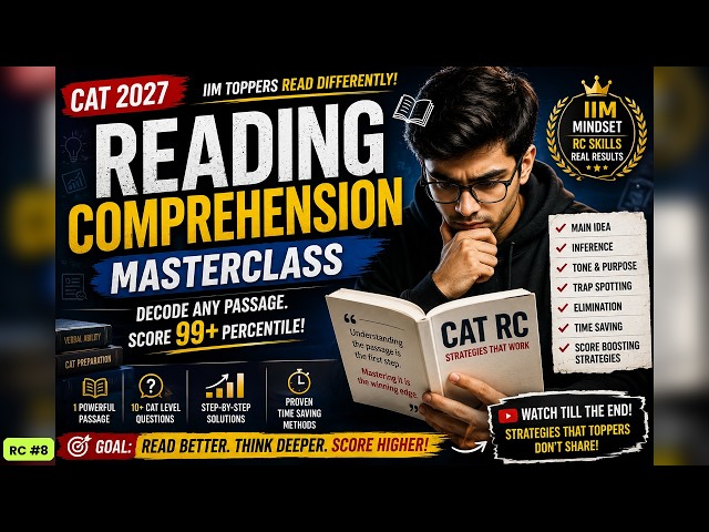 CAT RC Practice | RC #8 | CAT Comprehensive | CAT 2027 VARC