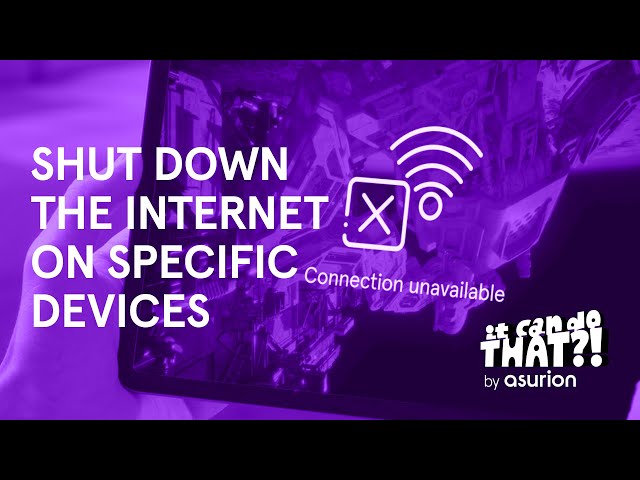 How to temporarily block internet access on a specific device | It Can Do That?!