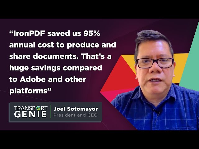 Customer Highlight : Transport Genie