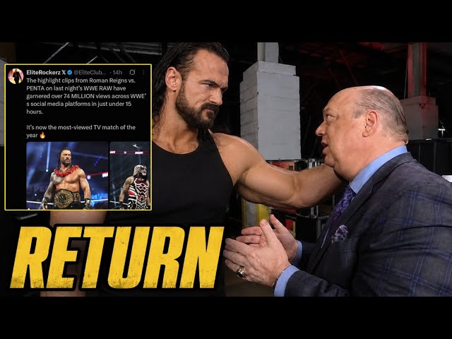 Drew McIntyre Finally Returned, WWE Confirmed; Roman Reigns Sets Huge Record.