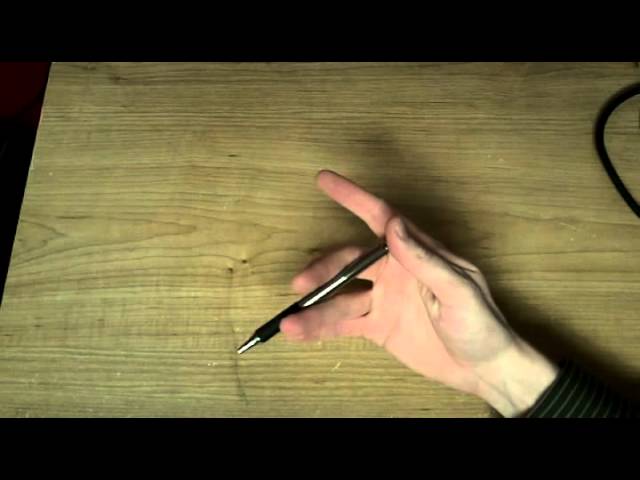How to spin a pen around your fingers