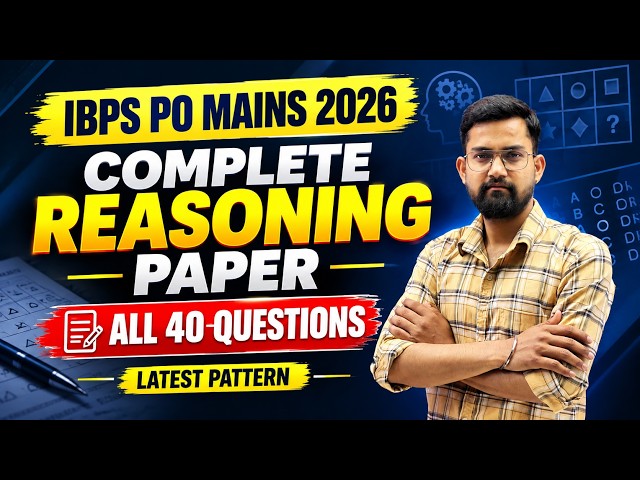 IBPS PO Mains 2026 | Reasoning Complete Paper Discussion | Exam Analysis | Reasoning By Sanjay Sir