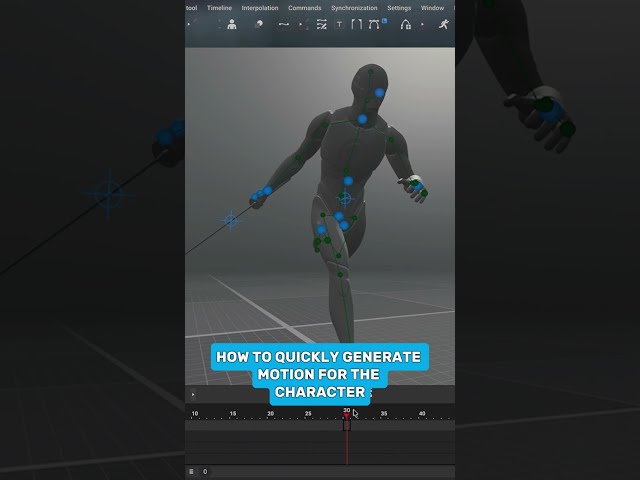 From two keyframes to a full sprint  #cascadeur #3danimation #3dartist #indiedev #gamedev