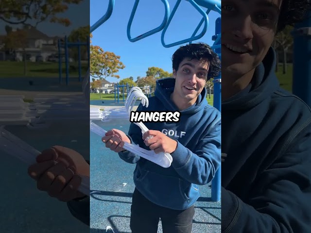 How many hangers can hold a person...
