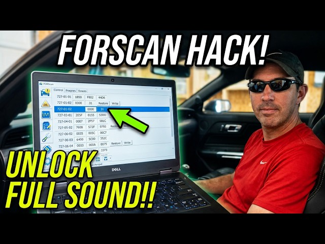 S550 Mustang FORScan EQ Delete: Fix Bass Roll-Off & Weak Mids