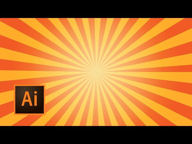 Illustrator Tutorial | How to Create a Sunburst background
