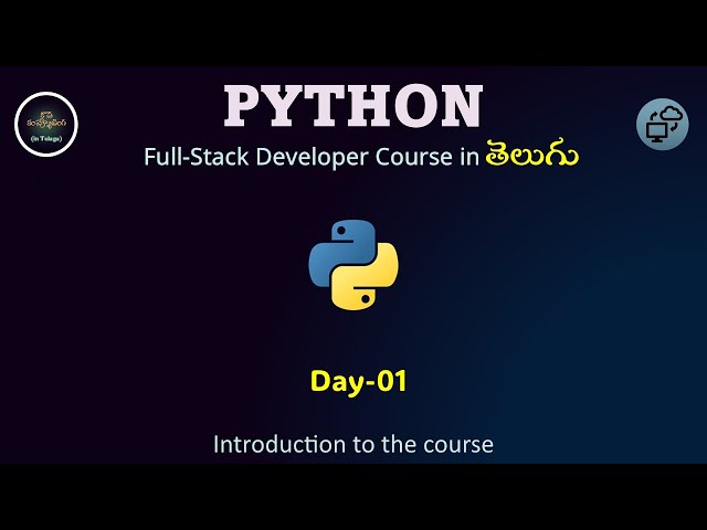 Day01 | Learn Python Programming in Telugu | Full Python Course | Step by Step 2025