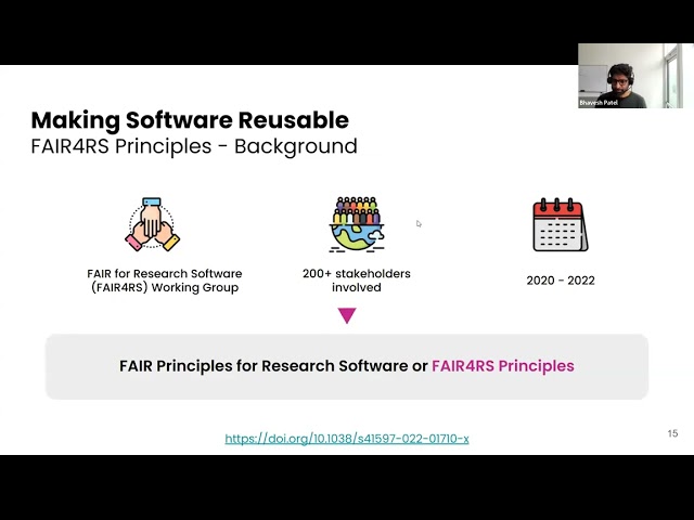 2025-05-07 webinar: Making Research Software FAIR: Background and Practical Steps