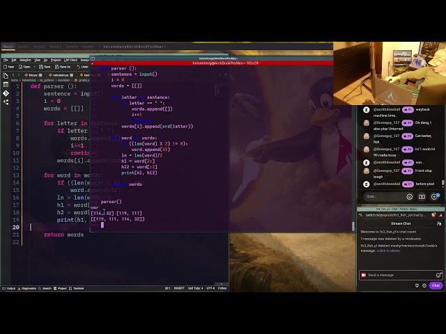 Live programming 💾 💻 (I use Arch btw) #linux #computer