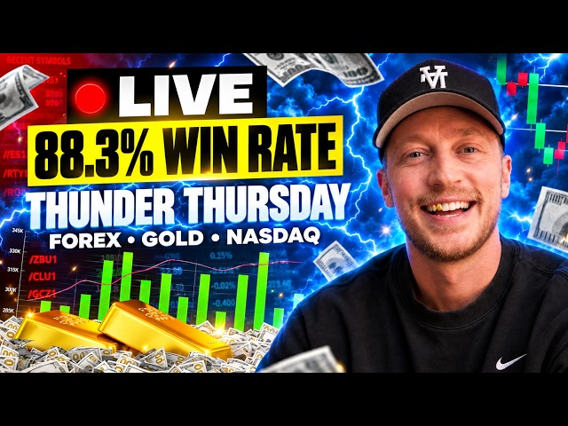 Live Trading Forex, Gold & NQ (XAUUSD Thunder Thursday!)