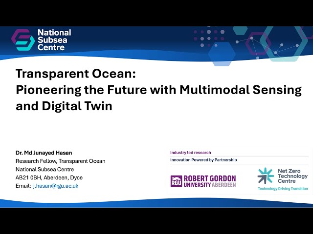 Transparent Ocean: Pioneering the Future with Multimodal Sensing and Digital Twin - IEEE Workshop