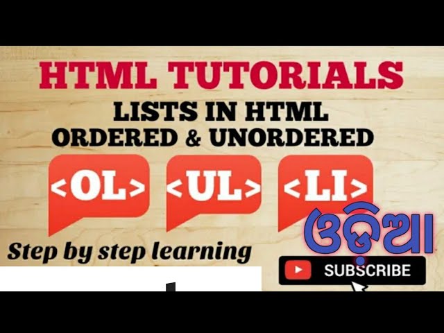HTML tutorial | ul tag kese use kare
