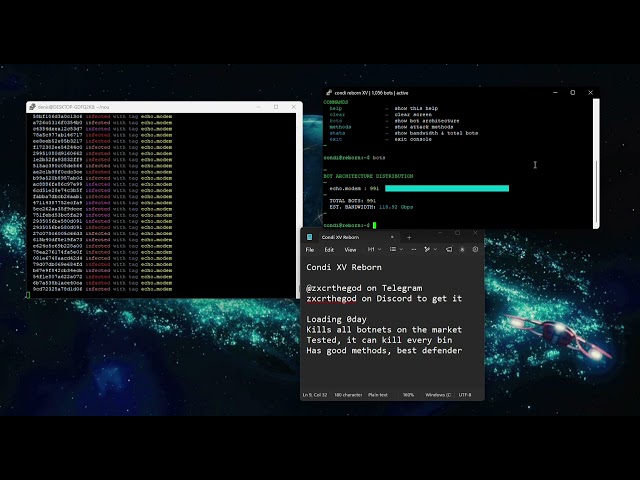 Condi v10 COMEBACK botnet mirai/qbot exploit - How to get bots on your botnet