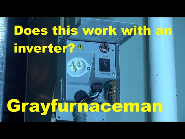 Will the generator transfer switch work with an inverter?