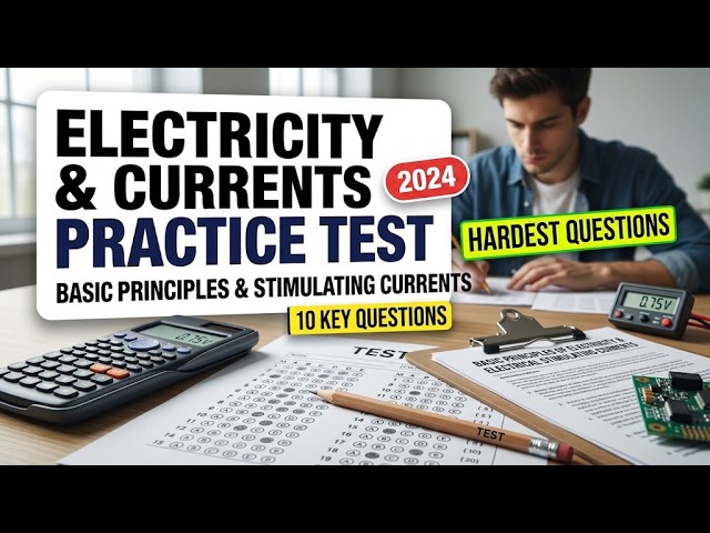 Master Basic Principles of Electricity and Electrical Stimulating Currents With 10 PracticeQuestions