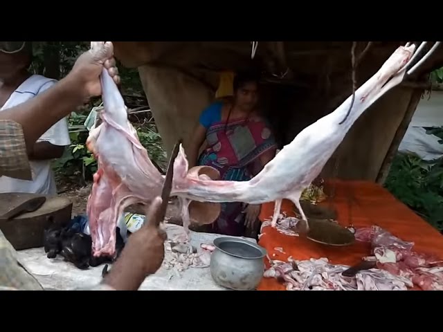 How To Cutting A Full Lamb (Goat) - Goat Cutting 2017 - How To Butcher A Lamb - CuttingOf Goat 2017