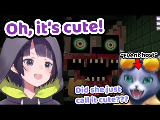 Ina Was SO UNFAZED by the Horror Jumpscares That She IMPRESSED the Minecraft Test of Courage Host