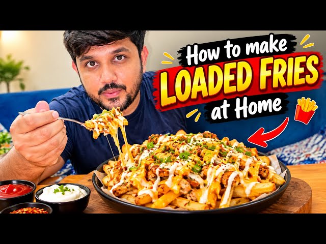 HOW TO MAKE LOADED FRIES 🍟 AT HOME | ghar pr kesy loaded fries banai | recipe by babar foodie 