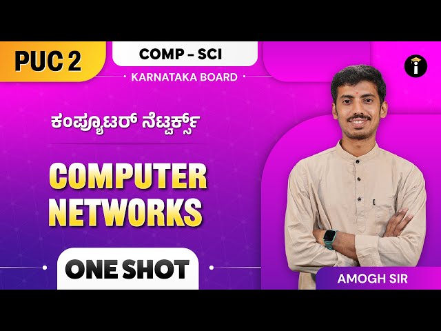 Computer Networks | Class 12th | Computer Science | Karnataka PU 2 | One Shot | In Kannada