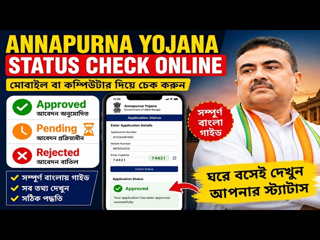 Annapurna Yojana Status Check Online 2026 | How to Check Annapurna Yojana Application Status |