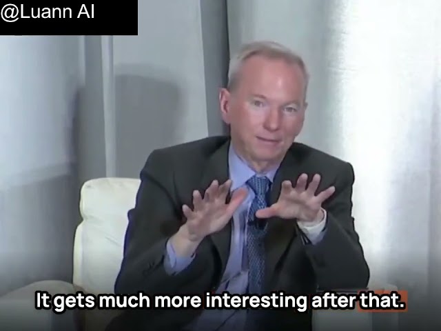 Recursive self-improving AI coming within the next years,  says ex-Google CEO Eric Schmidt.