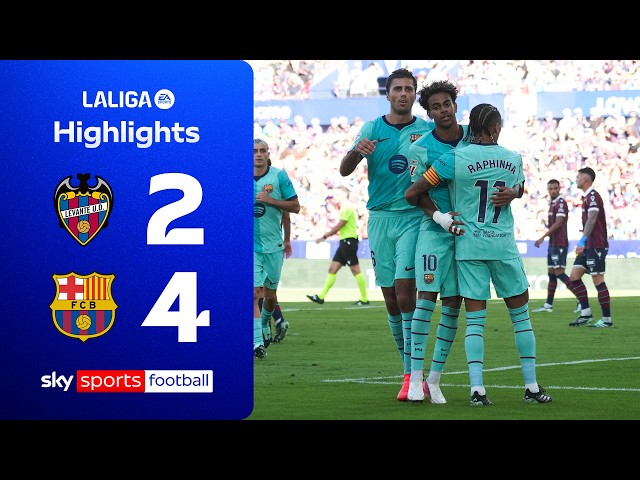 Yamal bags brace as Barca score FOUR! | Levante 2-4 Barcelona | La Liga Highlights