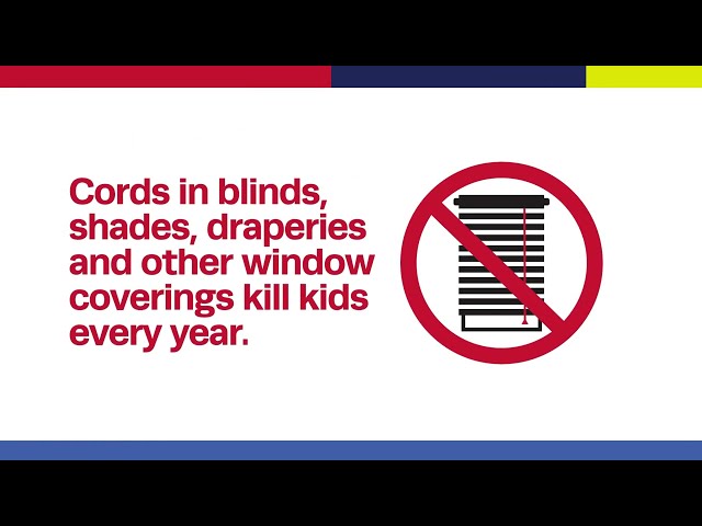 Cordless window coverings save lives
