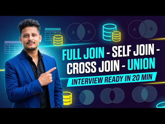 Session 5:SQL JOINS & UNION Explained With Real Data (Beginner to Interview‑Ready)
