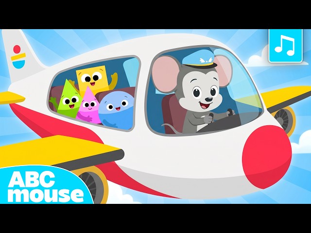 Find Shapes Everywhere! ✈️ | Shapes on a Plane 🔵 🔺 🟨 | ABCmouse Shapes Song for Kids