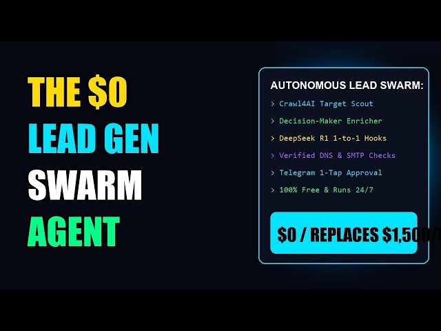 Build a 24/7 Autonomous AI Lead Gen Swarm in Python for $0 (Replaces $1,500/mo Apollo & Clay)
