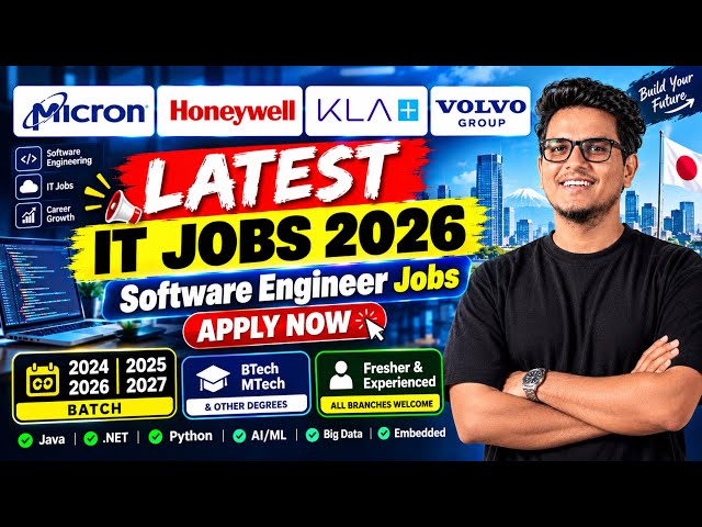 Latest IT Jobs 2026 | Micron, Honeywell, KLA & Volvo Hiring | Software Engineer Jobs | Apply Now
