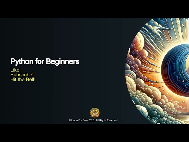 Getting Started, First Python Steps, 01C