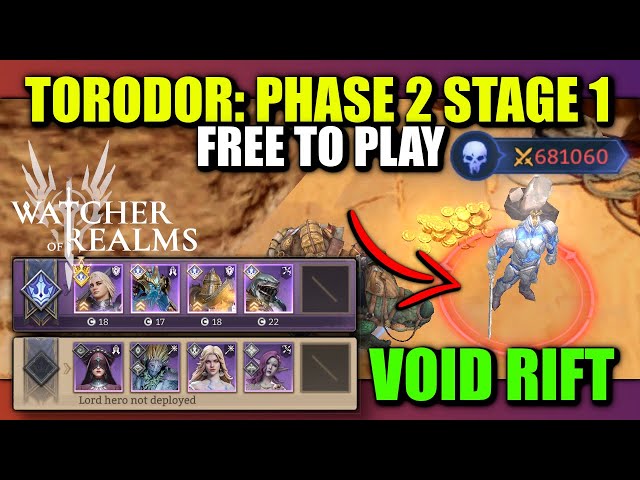 F2P Void Rift Torodor - Phase 2 Stage 1 | Watcher of Realms