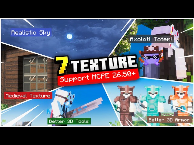 7 New Lightweight Texture Packs Supporting MCPE 26.50+