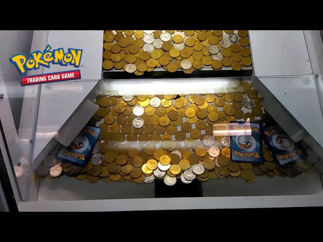 Pokemon Cards in the Quarter Coin Pusher Part 2