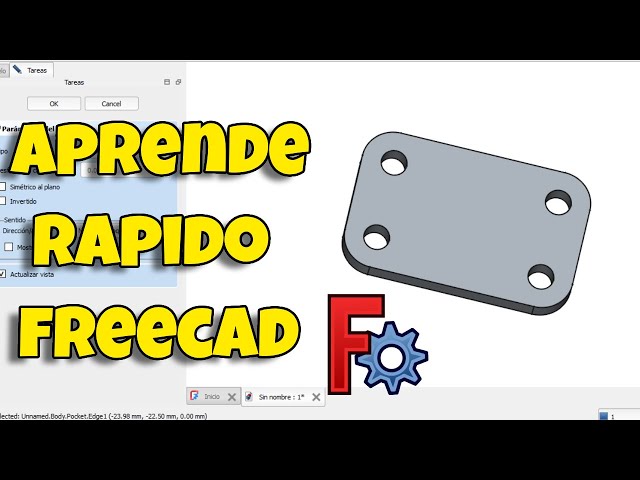 FreeCAD for BEGINNERS | Make a SIMPLE Part 1