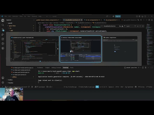 ThreeJS and Angular Space And Time Application - Video 597: Max/Configured 25