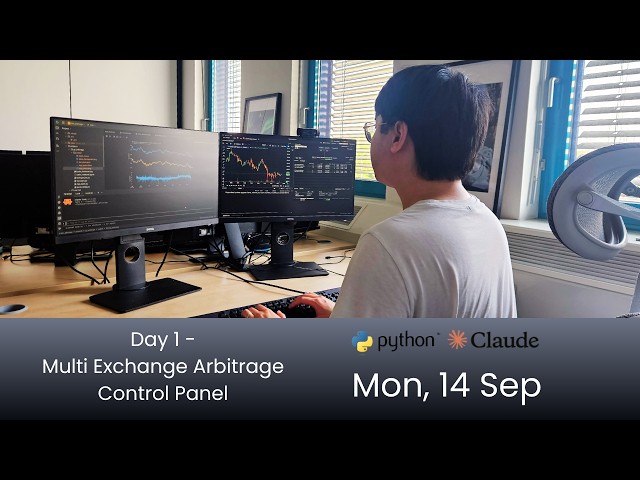 Live Algorithmic Trading with Python and Claude Code - Day 1: Multi Exchange Arbitrage