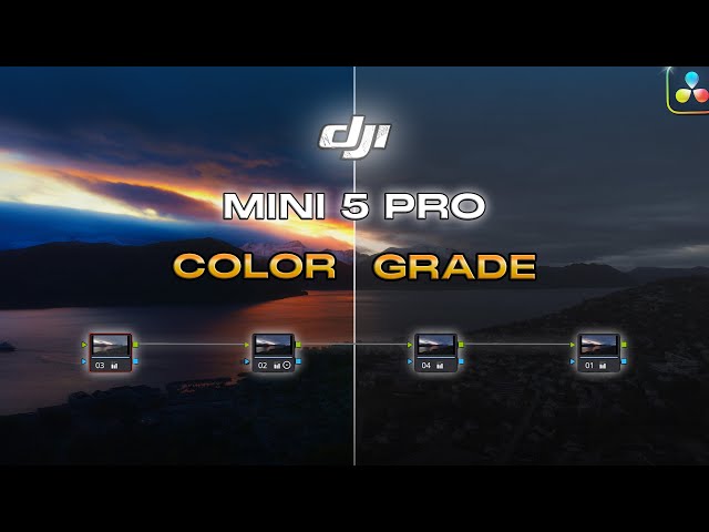 DJI Mini 5 Pro – Easy D-Log M Color Grading Tutorial (DaVinci Resolve 20)