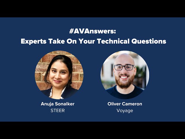 PAVE’s Virtual Panel “#AVAnswers: Experts Take On Your Technical Questions" - Full Recording