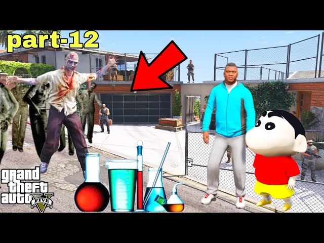 Franklin and Shinchan Zombie make A Power full Zombies Virus in GTA V