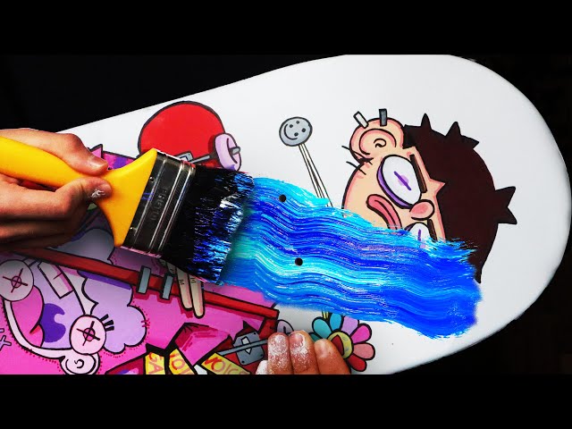 My First Custom SKATEBOARD!! (SATISFYING)