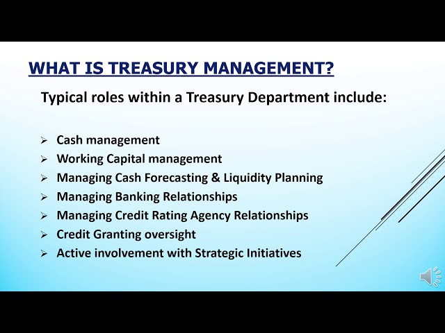 Treasury Management Best Practices