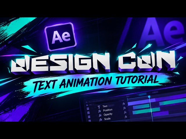 Adobe After Effects Text Animation Tutorial| Creative Text Effect