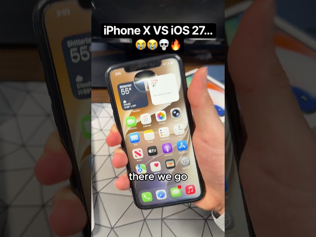 MAKING MY iPHONE X RUN iOS 27… #iphone #ios #techtok