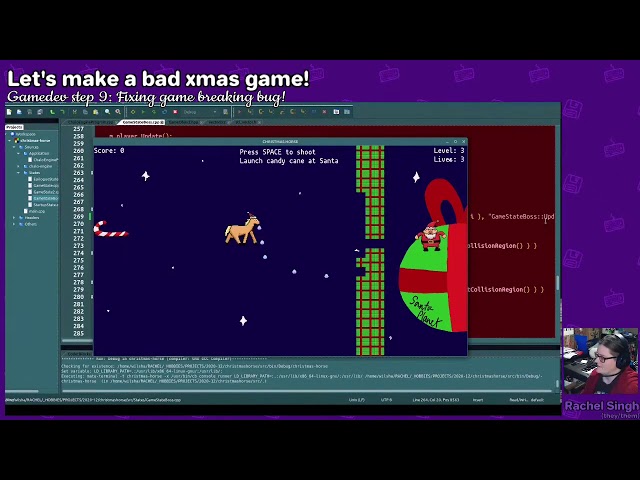 CHRISTMAS HORSE PART 4 - Let's make a terrible Christmas game (Christmas week stream)