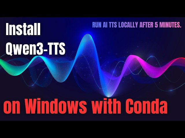 Install Qwen3-TTS on Windows with Conda
