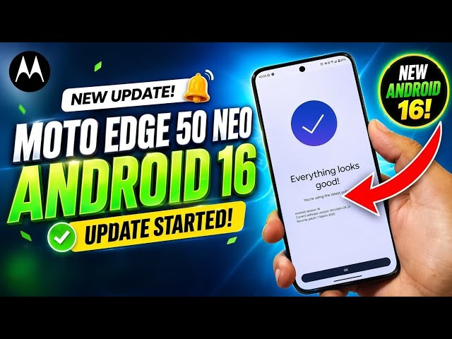 Moto Edge 50 Neo Android 16 update || New Android 16 Update Moto edge 50 neo 😱 #motoedge50neo 