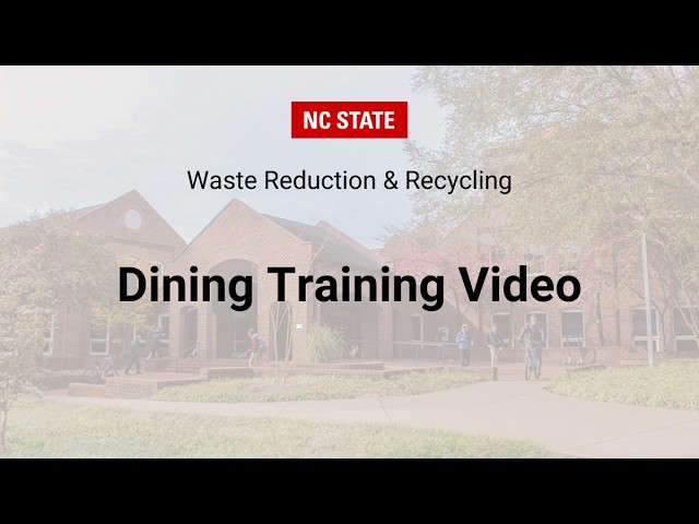 Dining Waste Reduction & Recycling Training Video